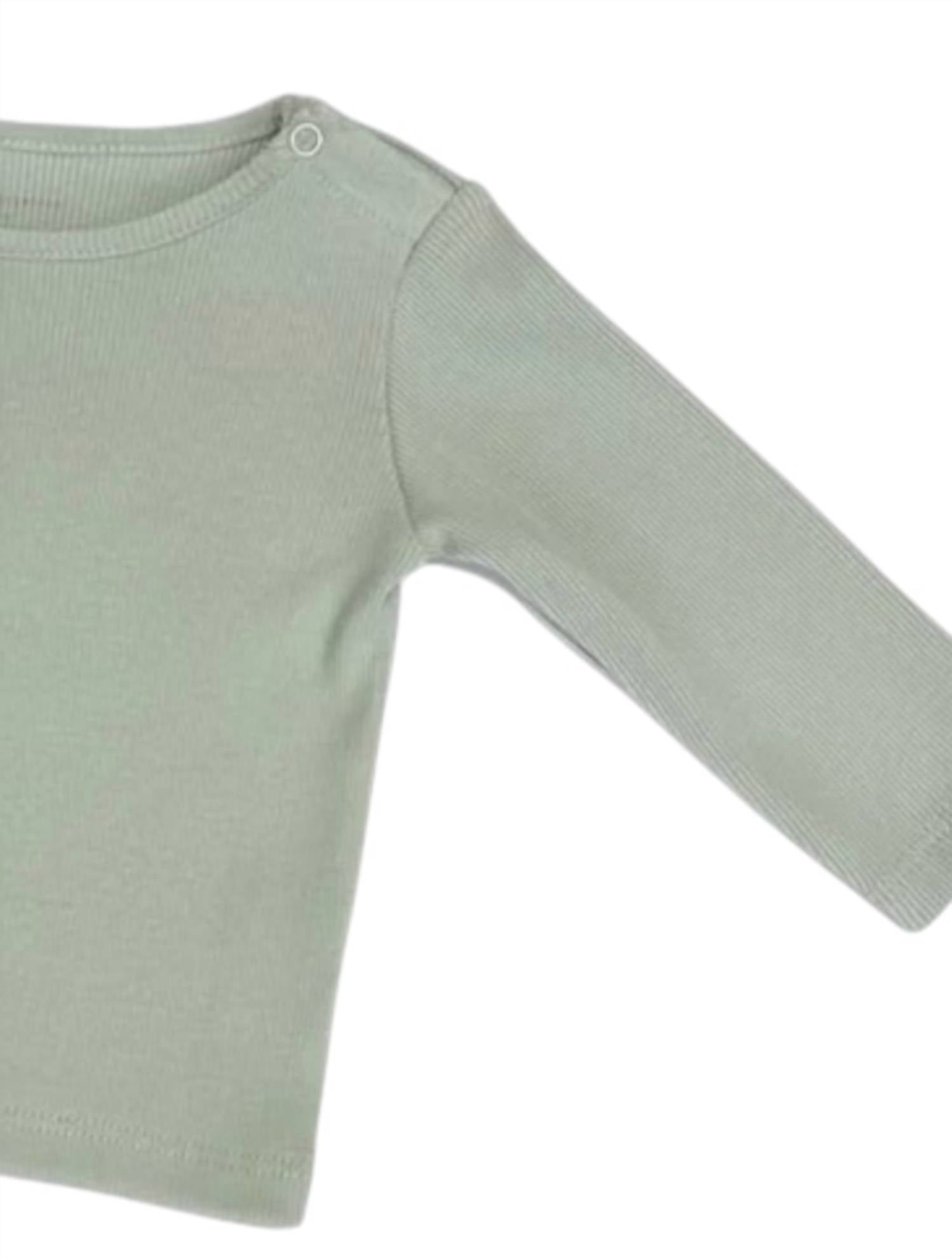 Tane - Baby's Long Sleeve Top With Raw Edge