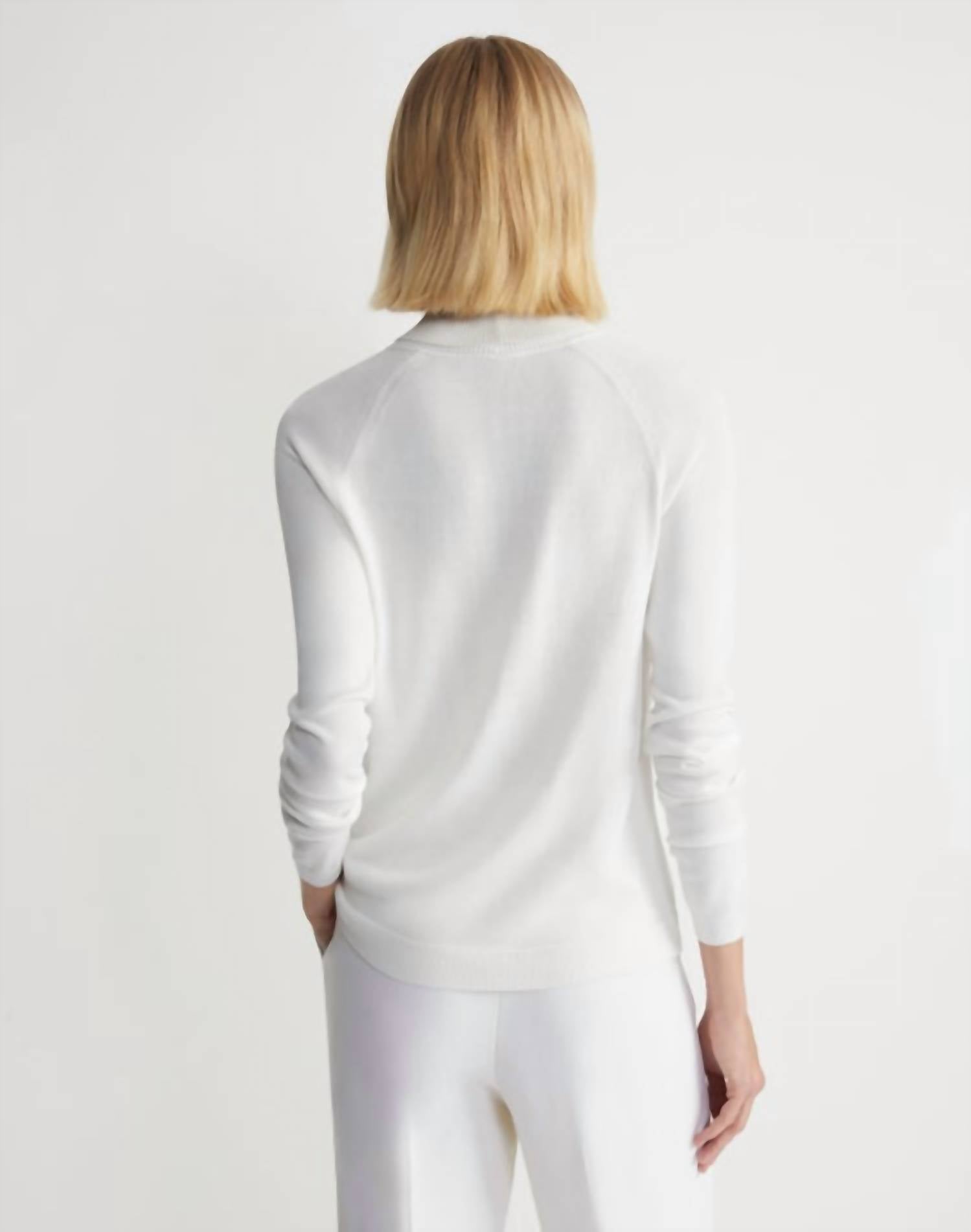 Lafayette 148 - Petite Responsible Matte Crepe Turtleneck Sweater