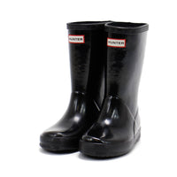HUNTER Boys First Classic Gloss Rain Boots in black - kids' shoe