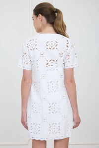 Zoe And Claire - Everly Eyelet Romance Mini Dress