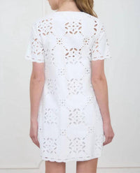 Zoe And Claire - Everly Eyelet Romance Mini Dress