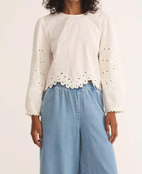 Z Supply - Ambroise Eyelet Long Balloon Sleeves Top
