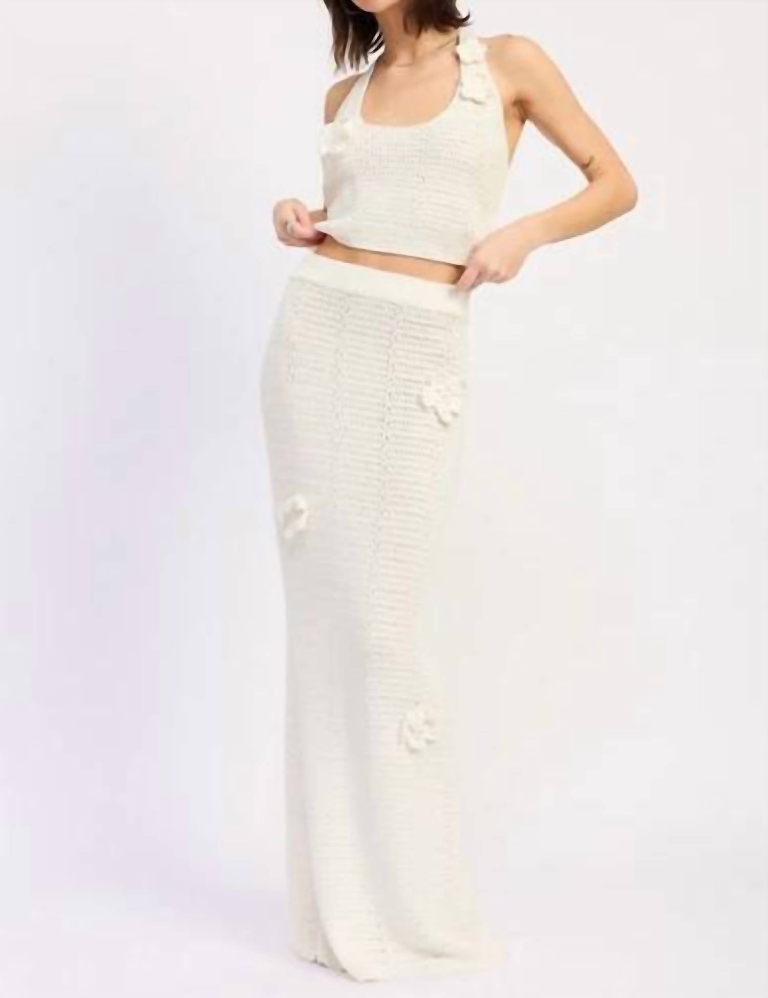 Emory Park - Calista Crochet Maxi Skirt