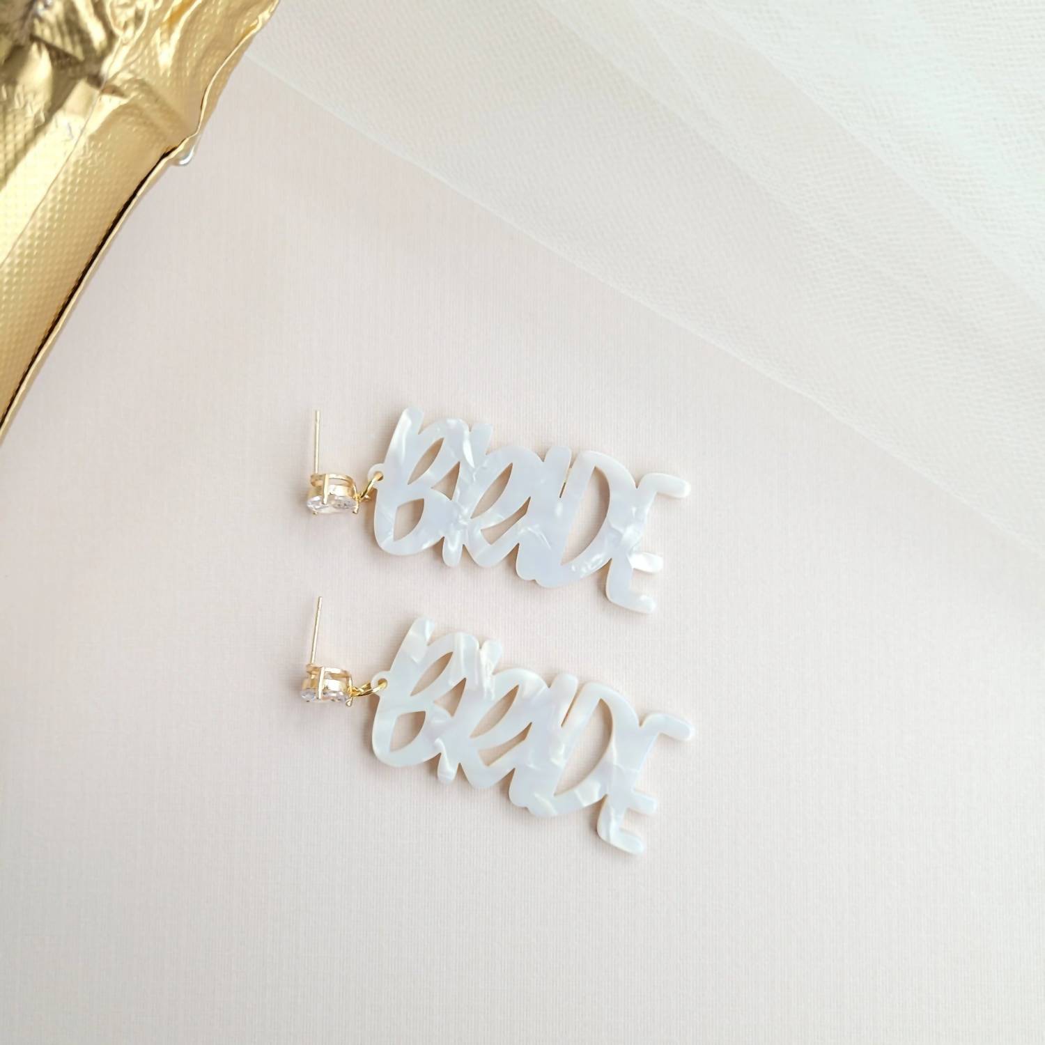 Spiffy & Splendid - Women's Bride Earrings
