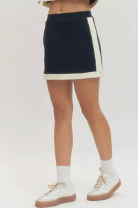 Entro - Solid Sleeveless And Skirt Set