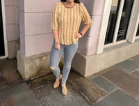 Voy - Multi Color Puff Textured Top