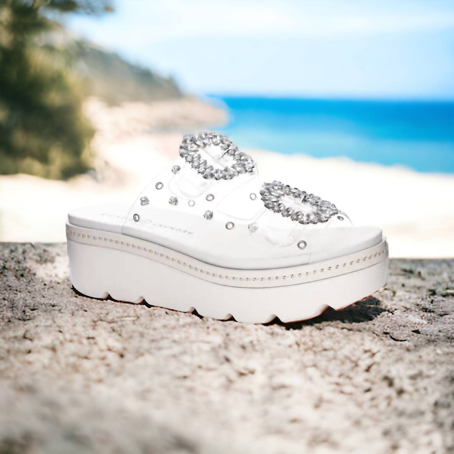 Chinese Laundry - Women's Surf Clear Vinyl Sandals