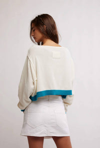 Free People - In The Blue Pullover Sweatshirt