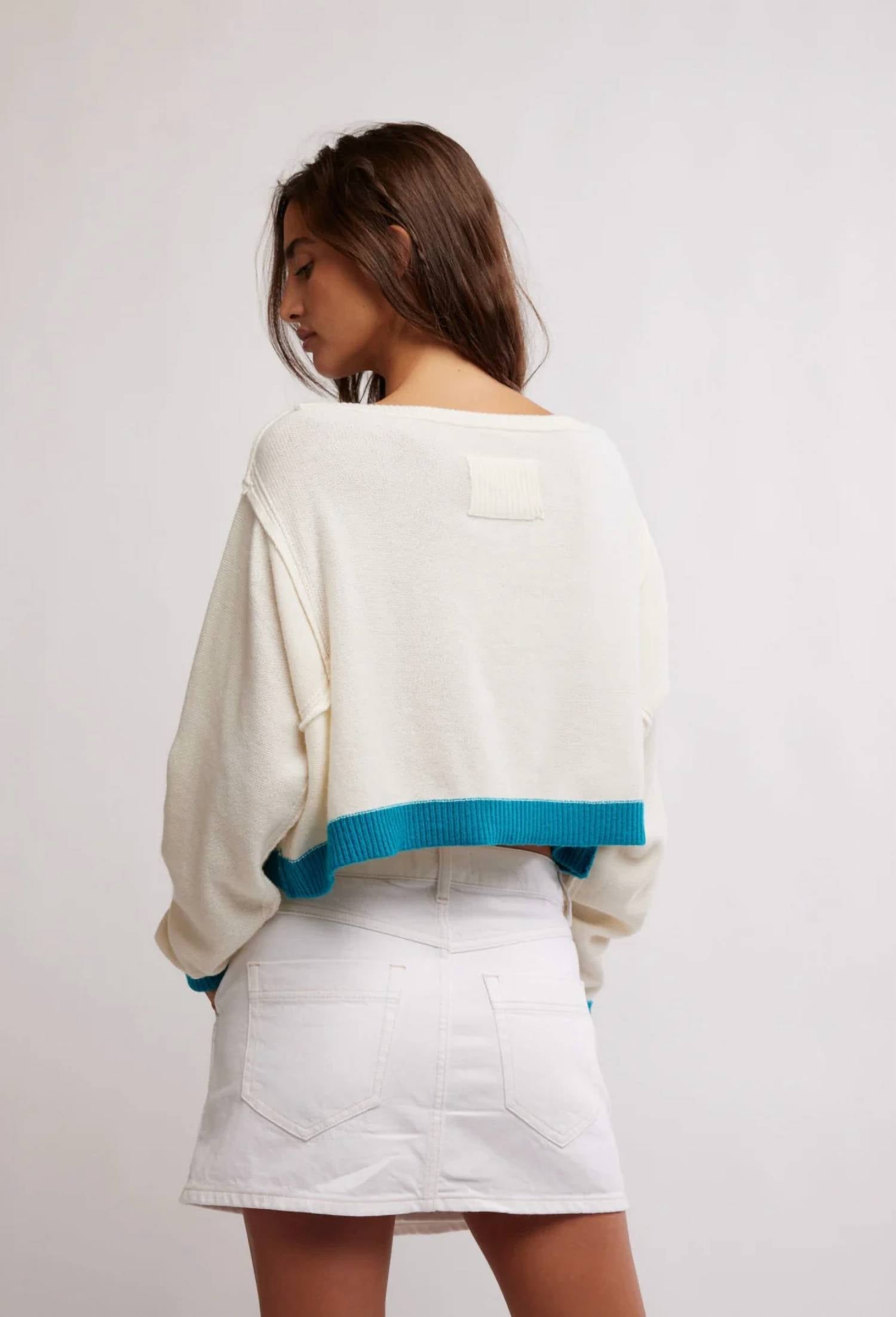 Free People - In The Blue Pullover Sweatshirt