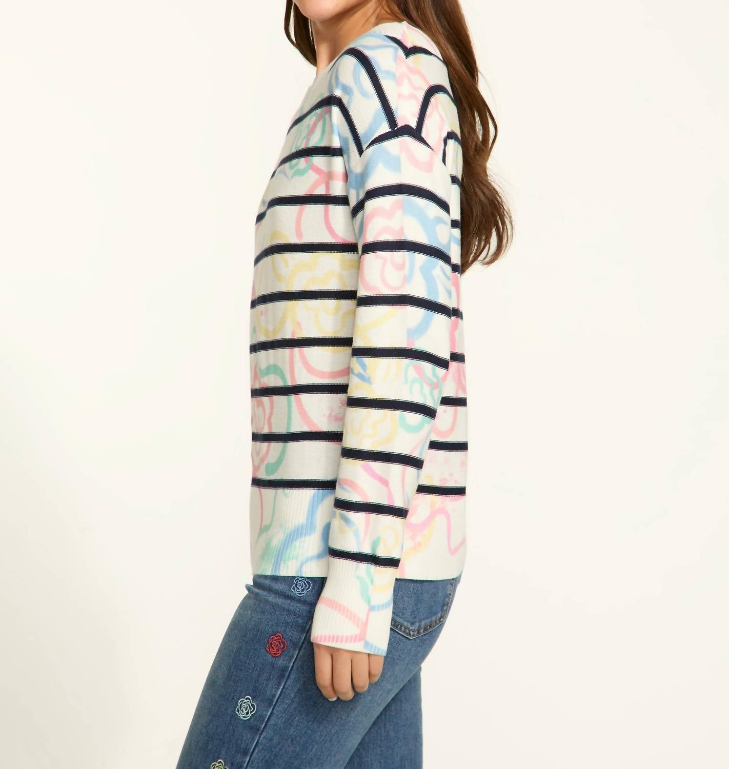 Fdj - Boatneck Printed Sweater