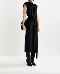 Essentiel Antwerp - Inche Velvet Jersey Dress