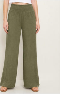 Michael Stars - Susie Gauze Smocked Waist Pant