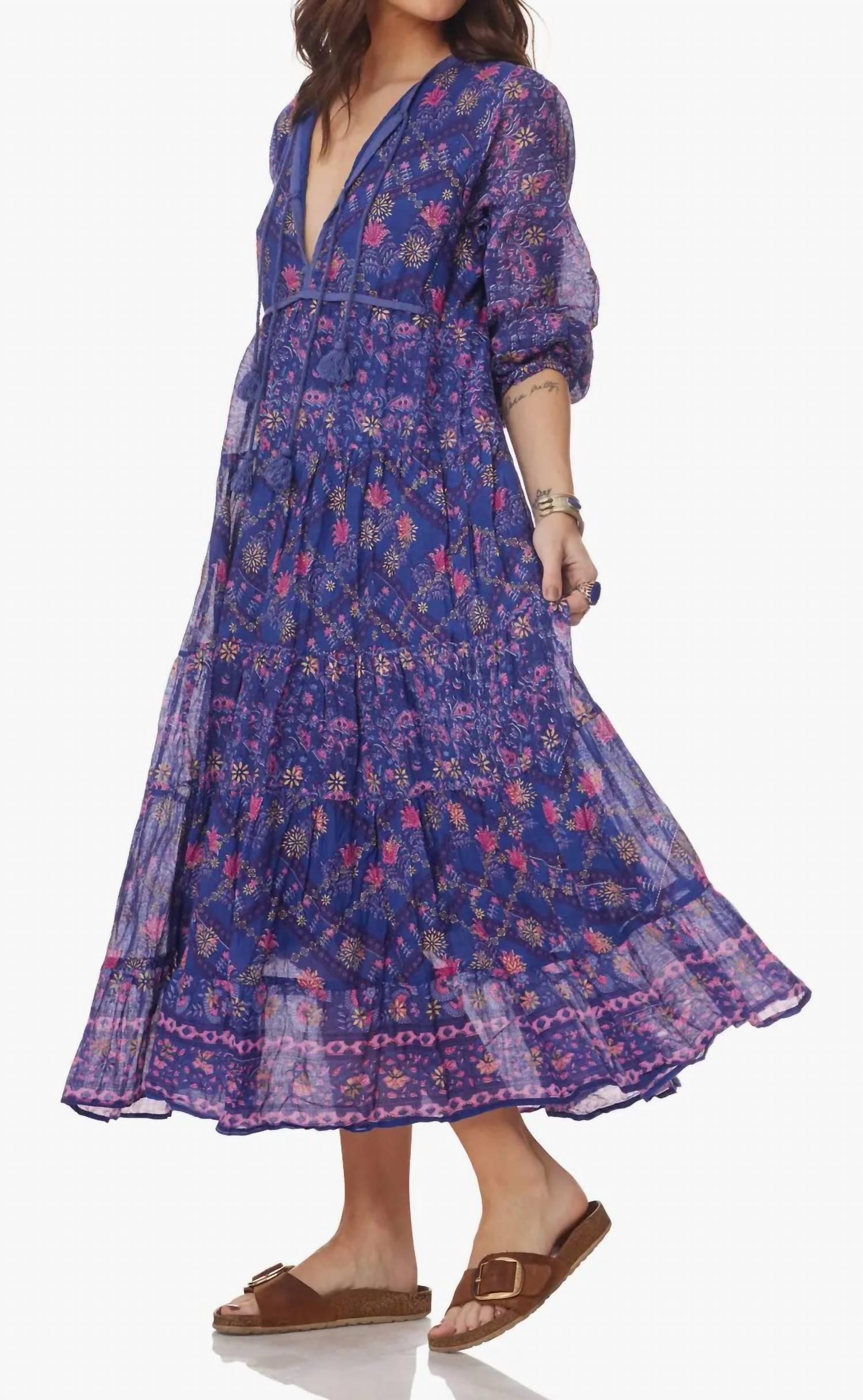 Blue Boheme - Kayla Printed Midi Dress