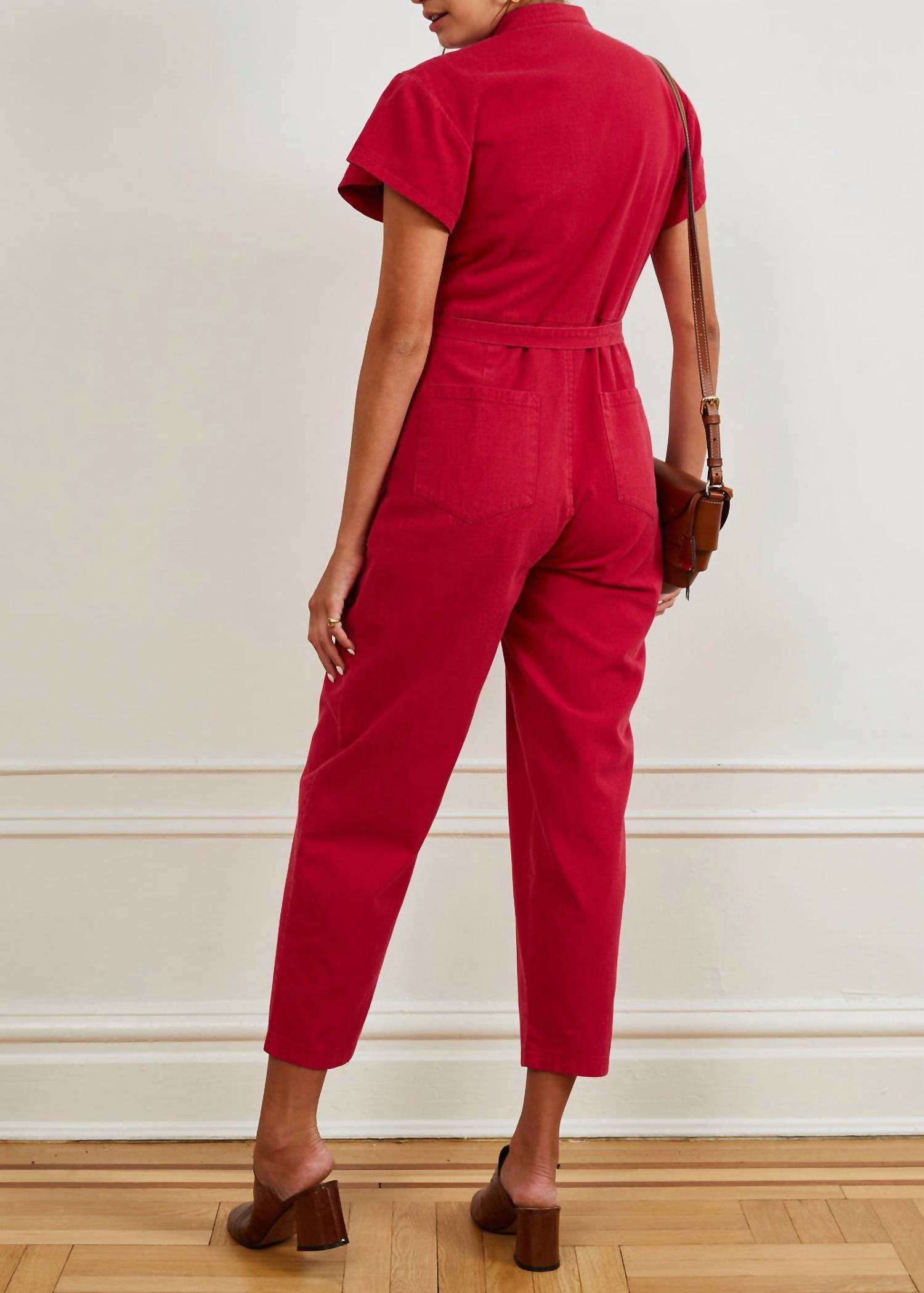 Loup Sally Jumpsuit in rose - women's pants - alternate view