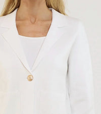 Metric Knits - One Button Patch Pocket Shorter Length Blazer
