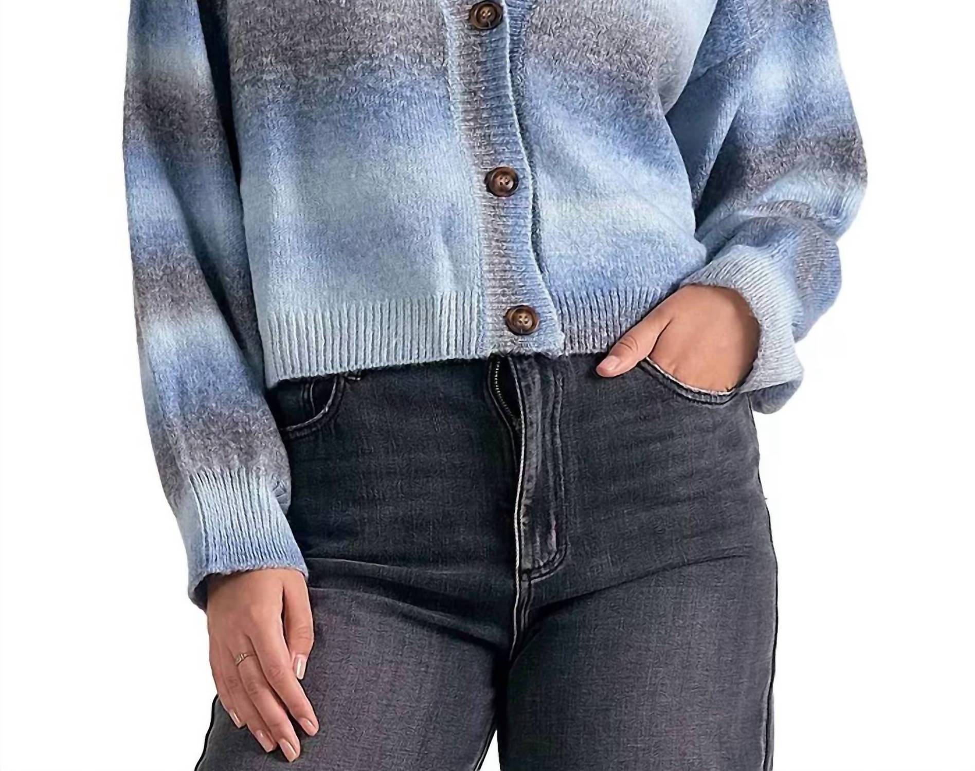 Elan - Ombre Sweater Cardigan