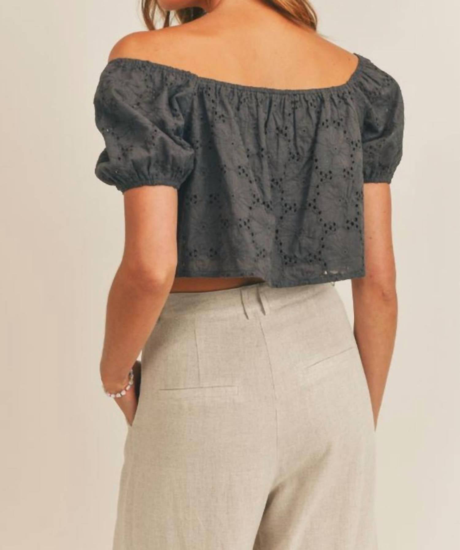 Sage The Label - Bluebell Woods Crop Top
