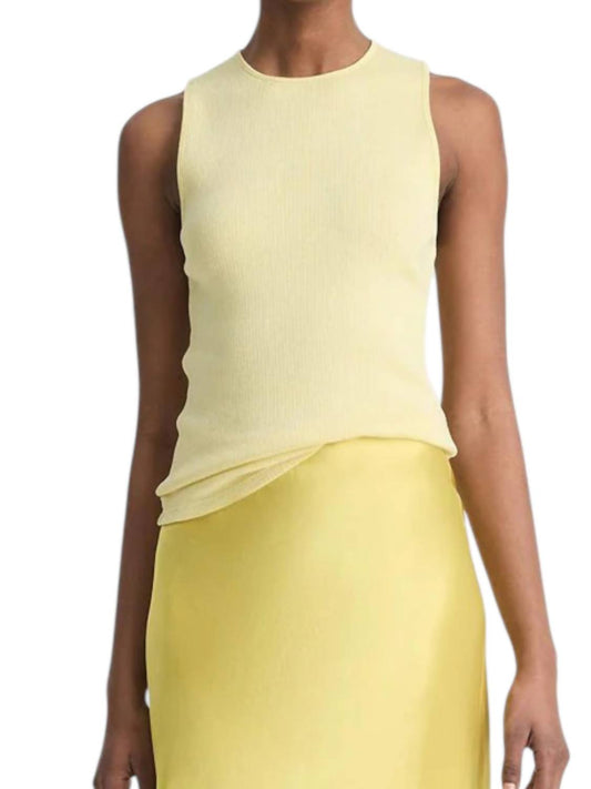 Vince - Ribbed Pima Cotton Shell Tank Top