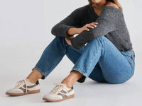 Dolce Vita Women's Merit Leather Sneaker in white grey - women's sneaker - view 5
