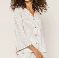 Petite Plume - Women's Olivia Wide Leg Pima Pajamas