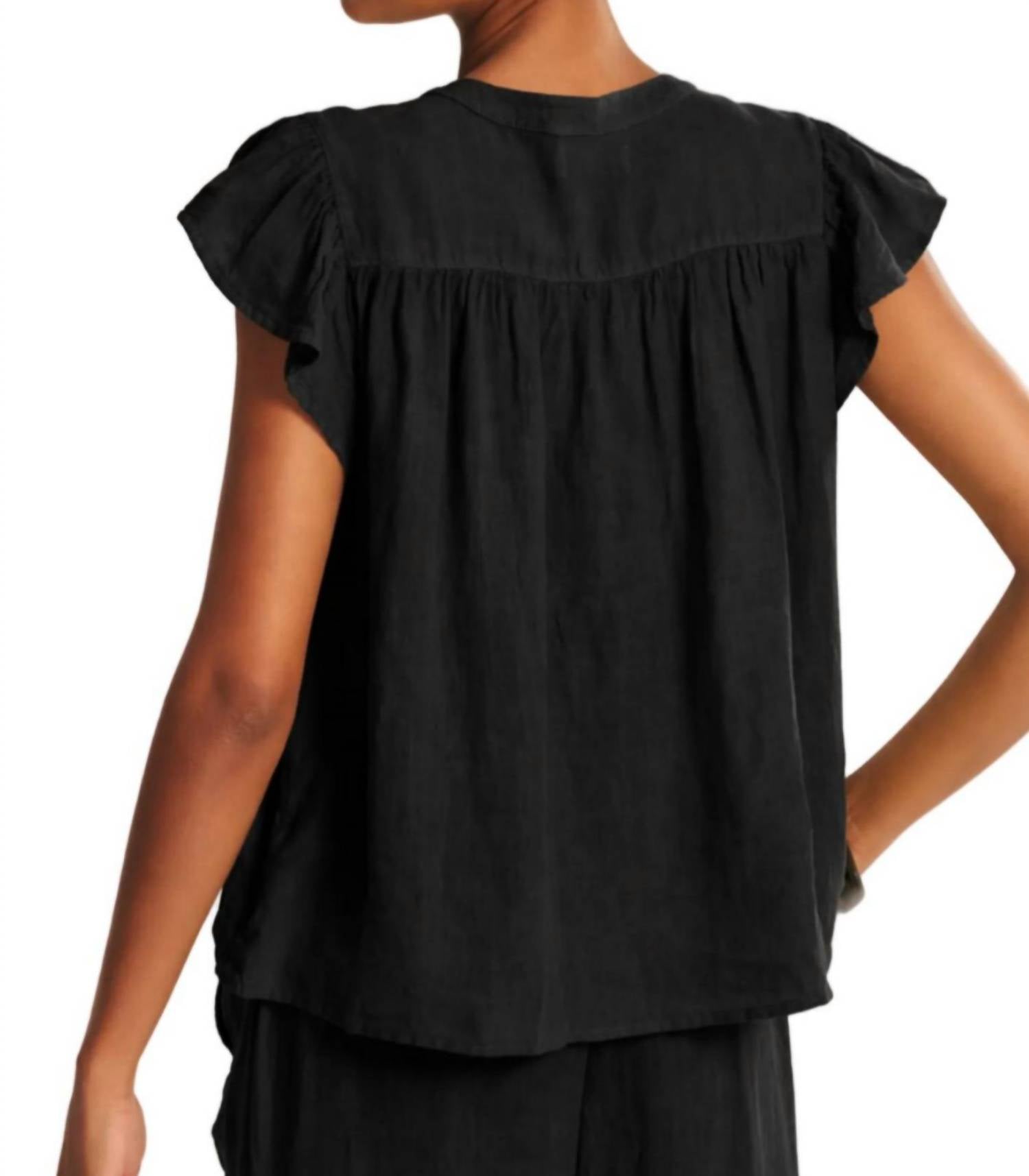 Velvet By Graham & Spencer - Janey Linen Top