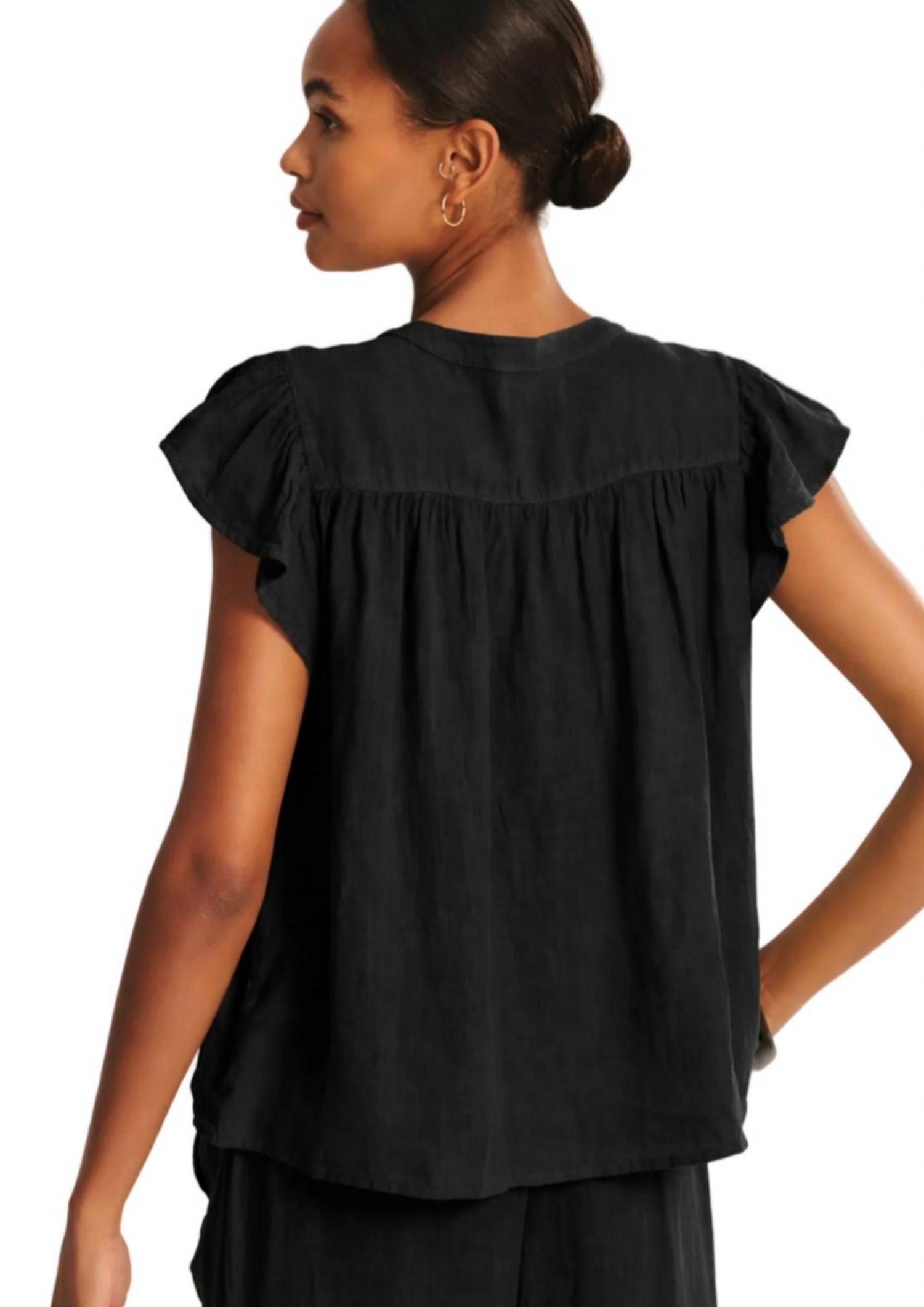 Velvet By Graham & Spencer - Janey Linen Top