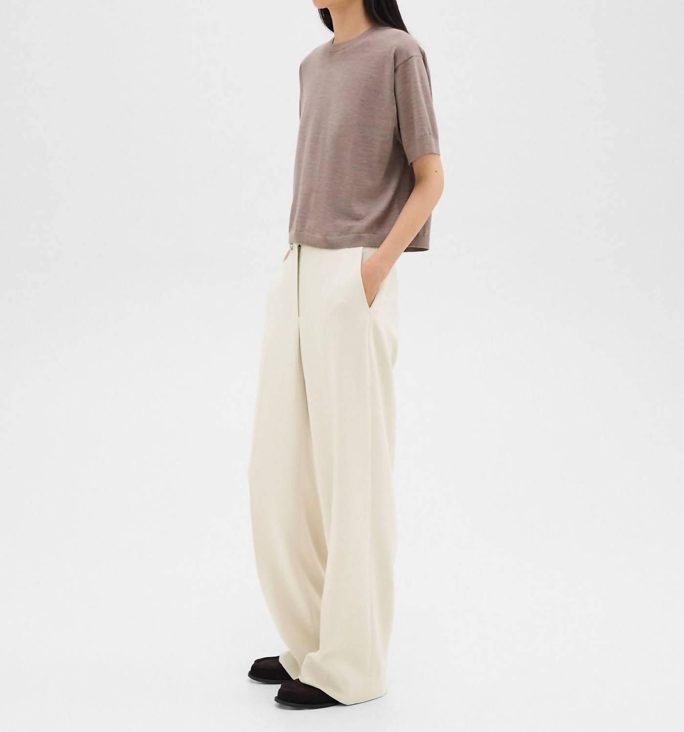 Theory - Relaxed Admiral Crepe Straight Pant