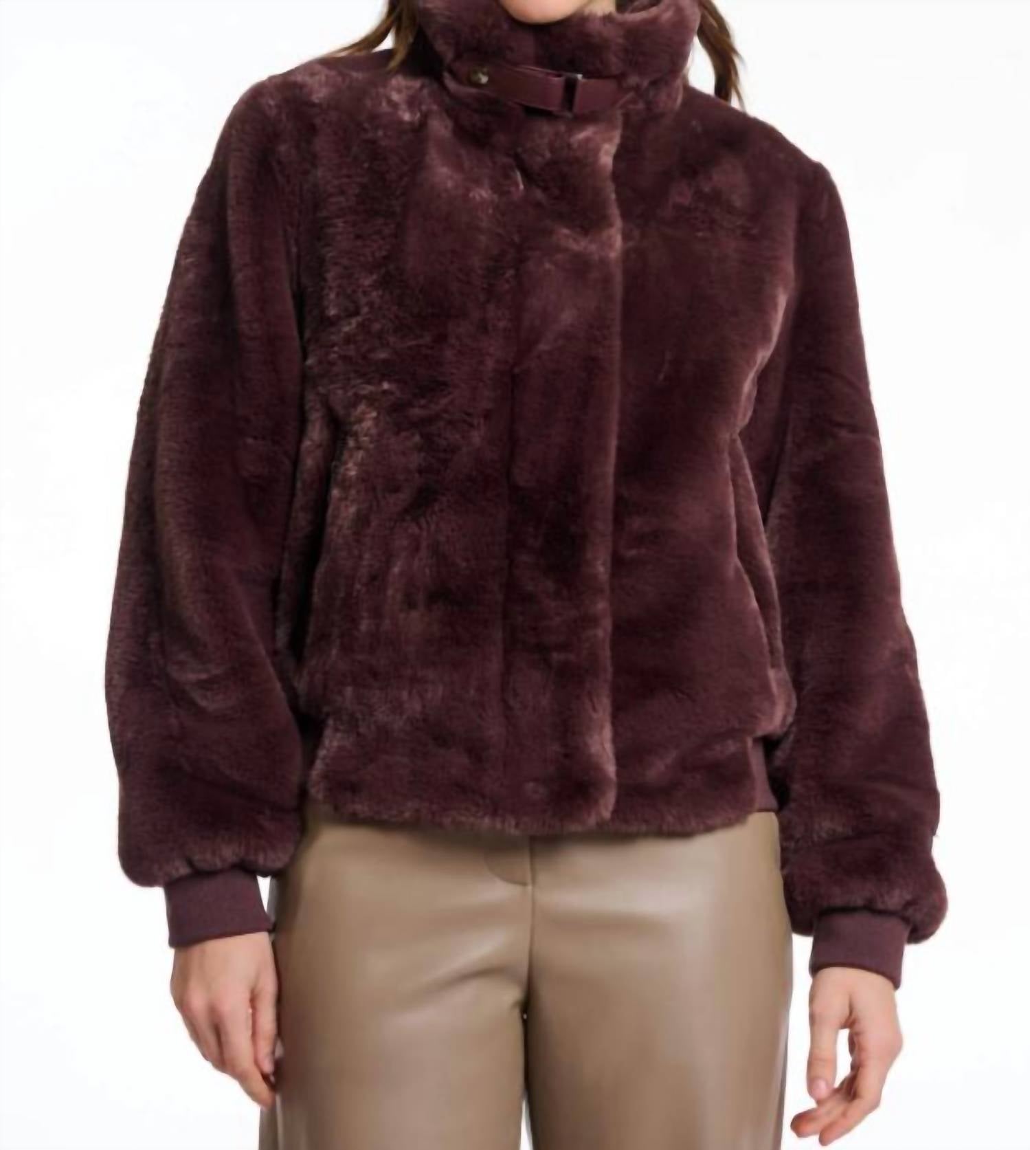 RINO & PELLE Ambra Jacket in chocolate bean - women's jacket
