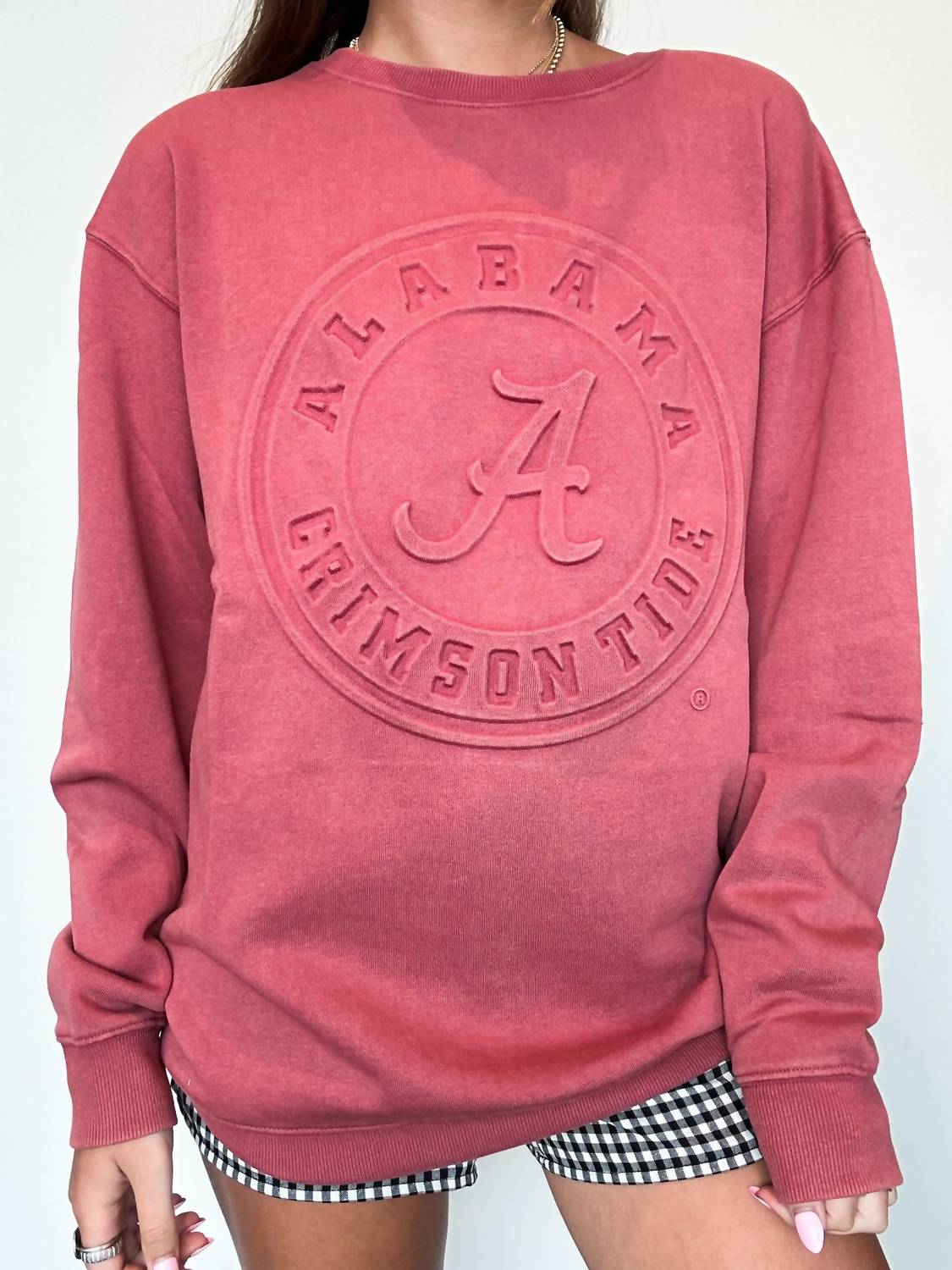 Gameday Social - Alabama Embossed Crewneck Sweater