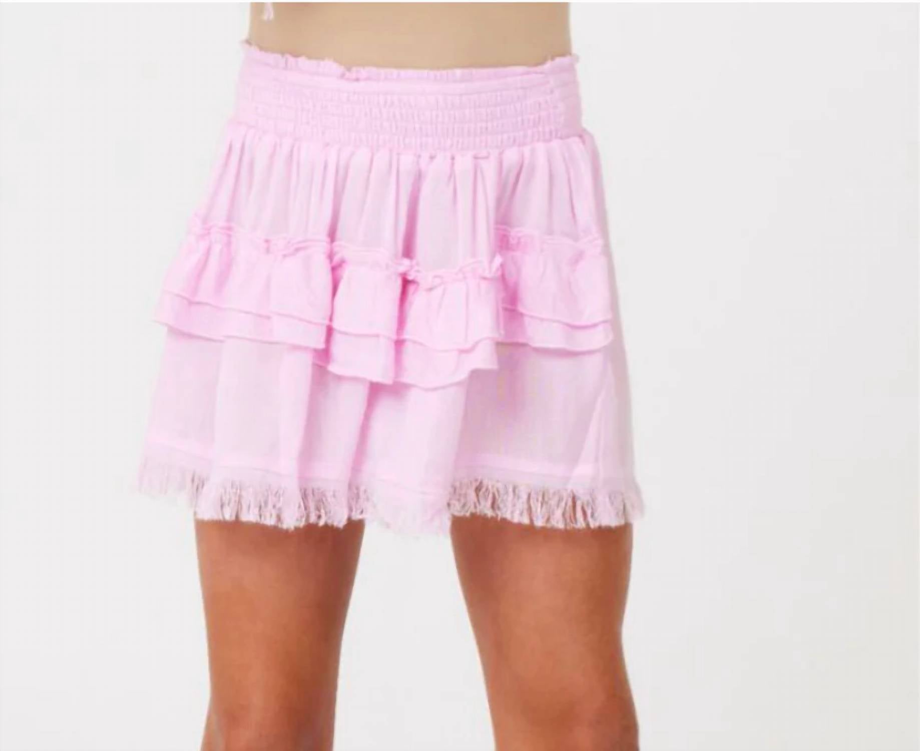 Vintage Havana - Layered Raw Edged Skirt