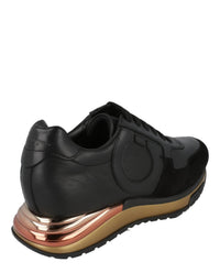 Salvatore Ferragamo Men's Brooklyn Low-top Sneakers in black 1 - men's sneaker - alternate view