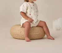 Quincy Mae - Baby Girls Waffle Tee + Short Tee