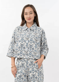 Ivy Jane - Serenity Floral Button Down Top