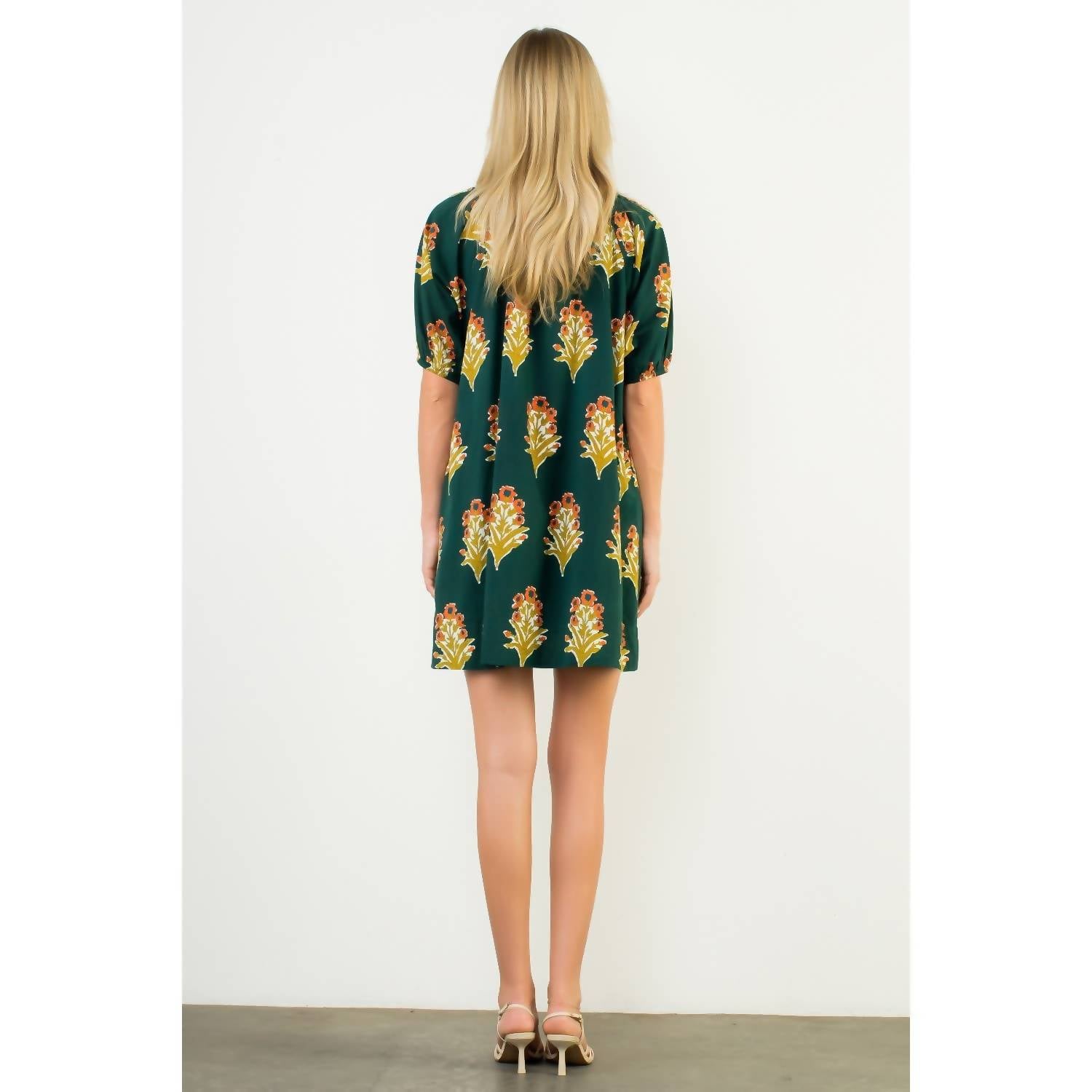 Thml - Floral Print V-Neck Dress