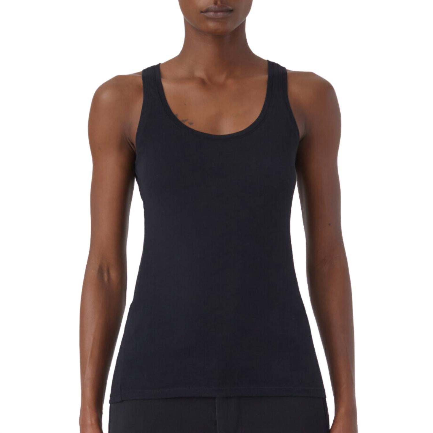 CLOSED Women's Pure Cotton Tank Top in black - women's tank top