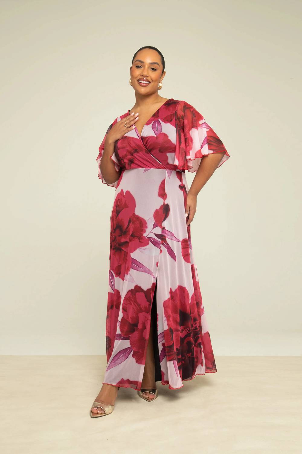 Fashion Szn Curve - Bold Floral Maxi Dress - Plus Size