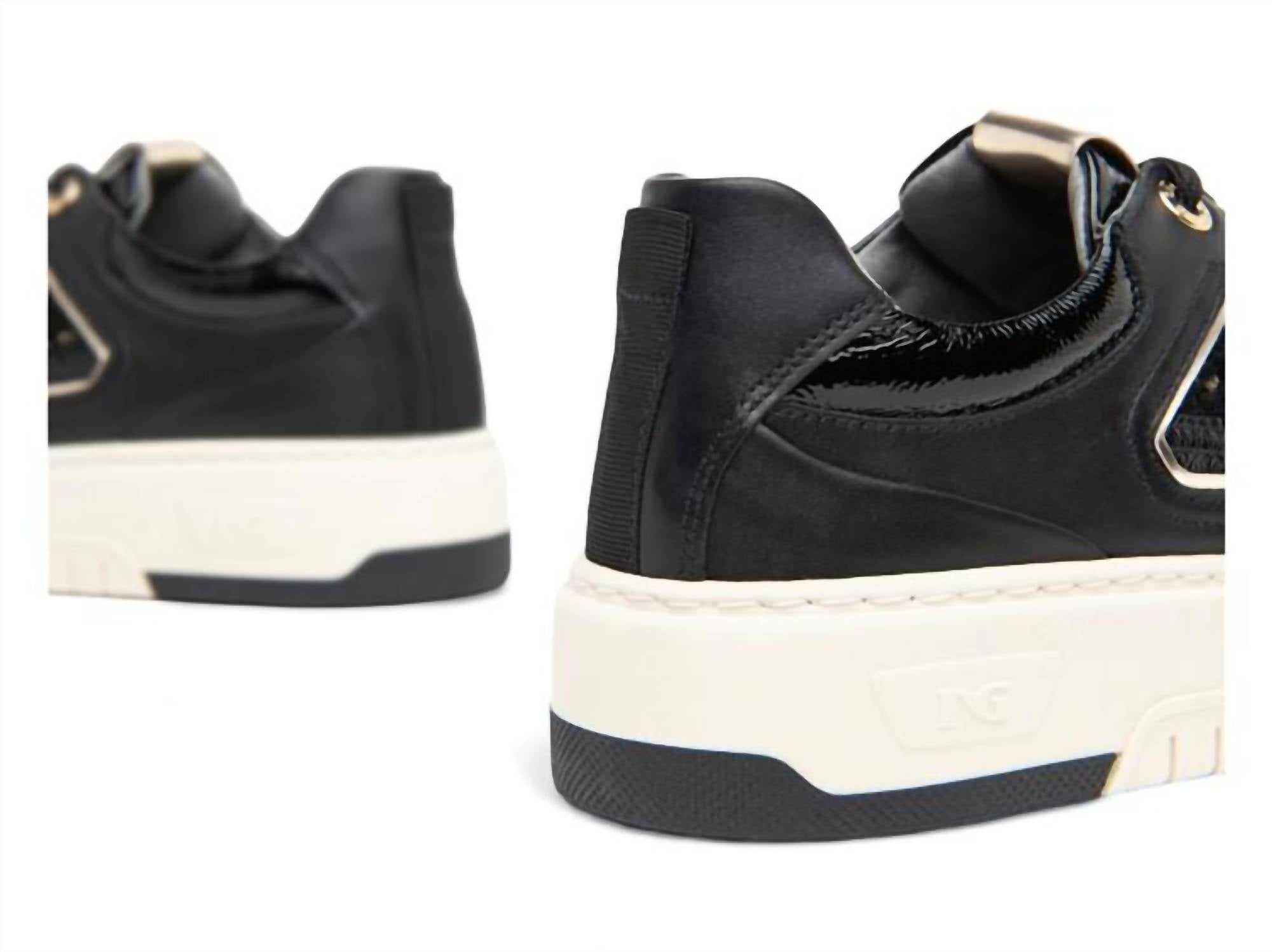 NeroGiardini Women's Guanto Boucle Sneaker in black - women's sneaker - view 4