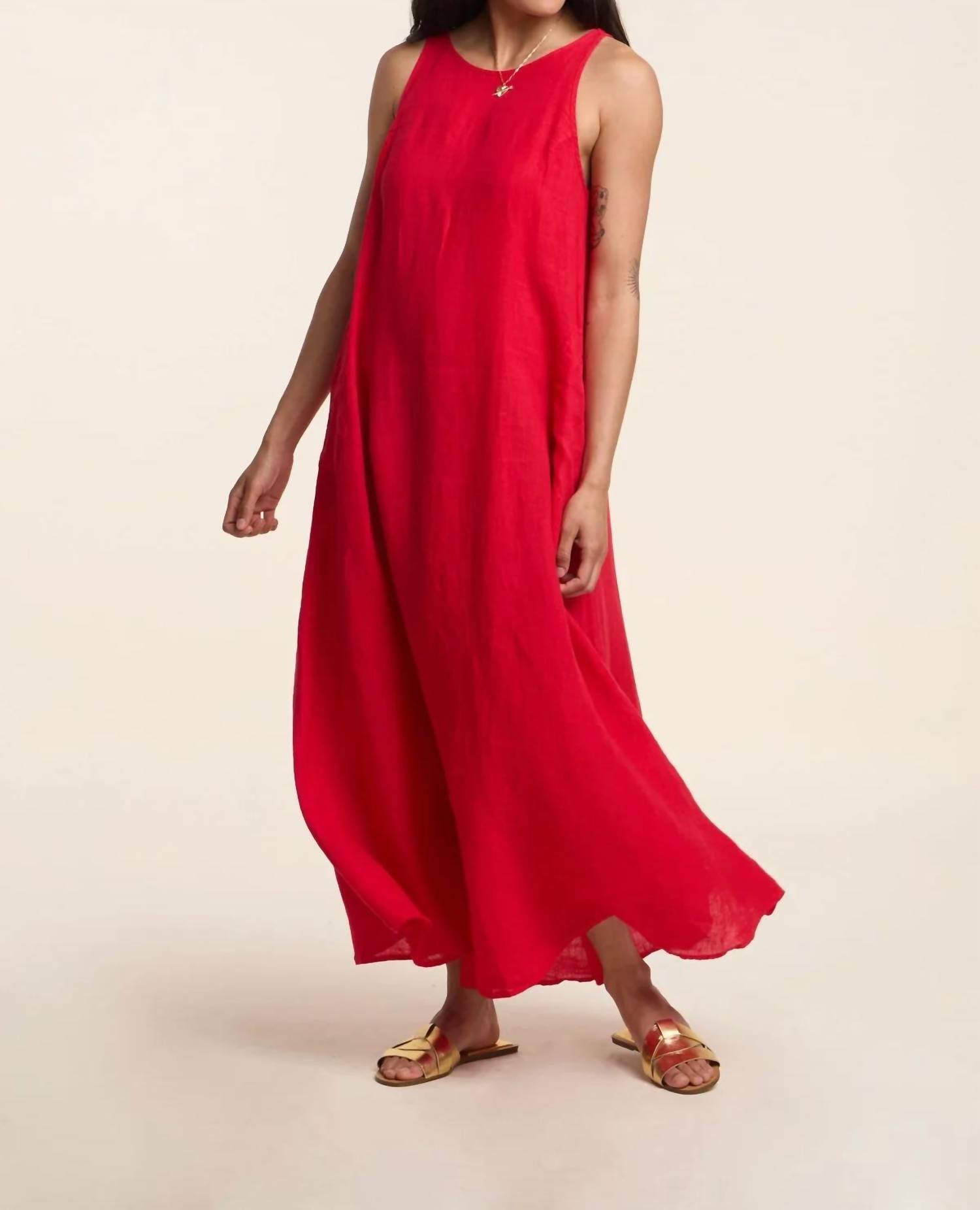Velvet By Graham & Spencer - Reta Woven Linen Dress