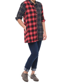 Tulip Clothing - Delma Mixed Plaid Shirt