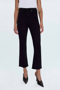 PISTOLA Lennon High Rise Crop Boot Jean in noir - women's jeans