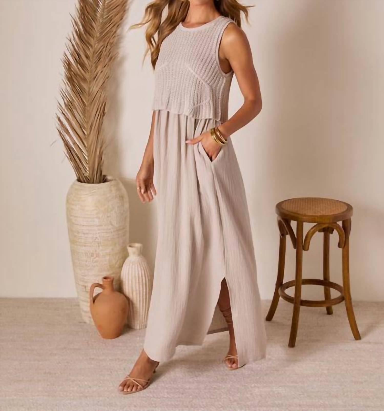 By Together - Crochet Bodice Maxi Dress