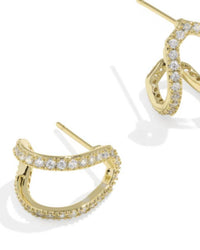 Kendra Scott - Women's Daphne Pave Huggie Earrings