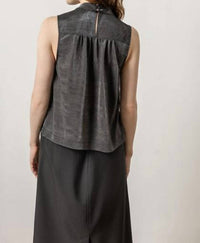 Lilla P - Sparkle Sleeveless Mock Neck Top