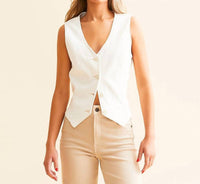 Risen - V-neck Button Down Vest