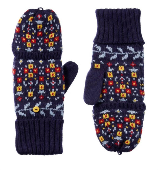 Women's Recycled Knit Fairisle Flip Mitten