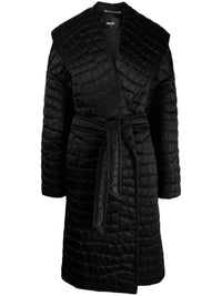 Versace - Croc-pattern Quilted Coat