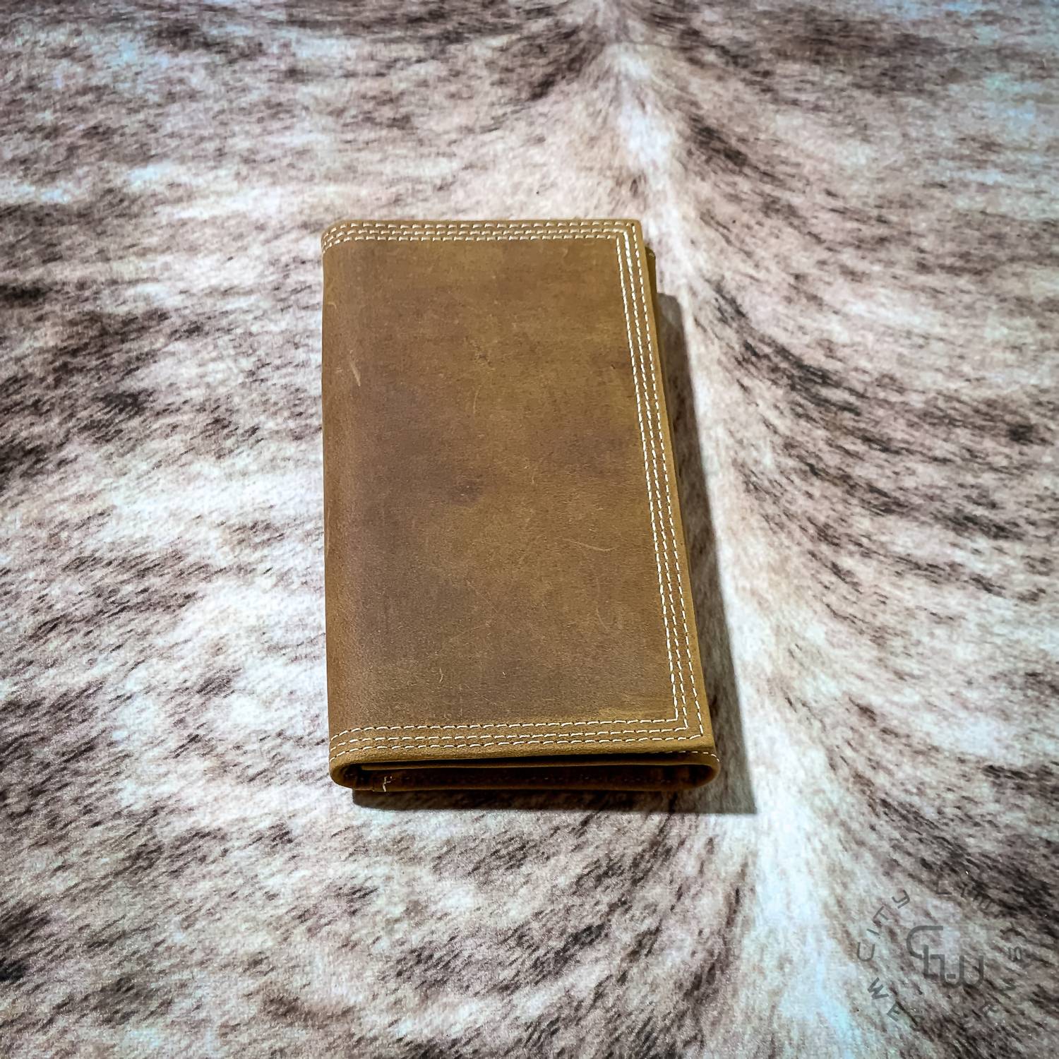3D - Men's Trifold Rodeo Style Triple Stitch Wallet