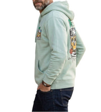 Land Pirate Old Fashioned Hoodie in sage - men's shirt