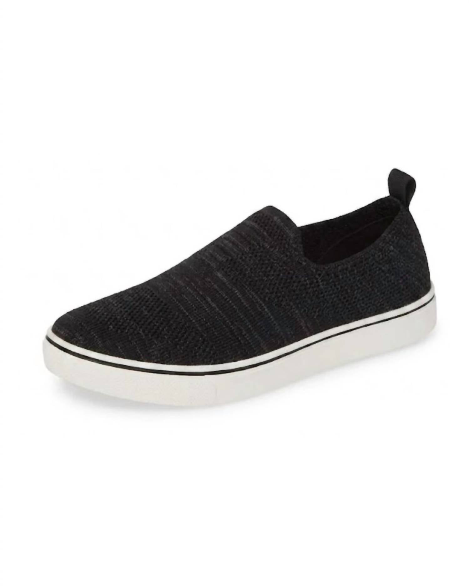BERNIE MEV Women's Leviah Slip-on Sneaker in black silver - women's sneaker