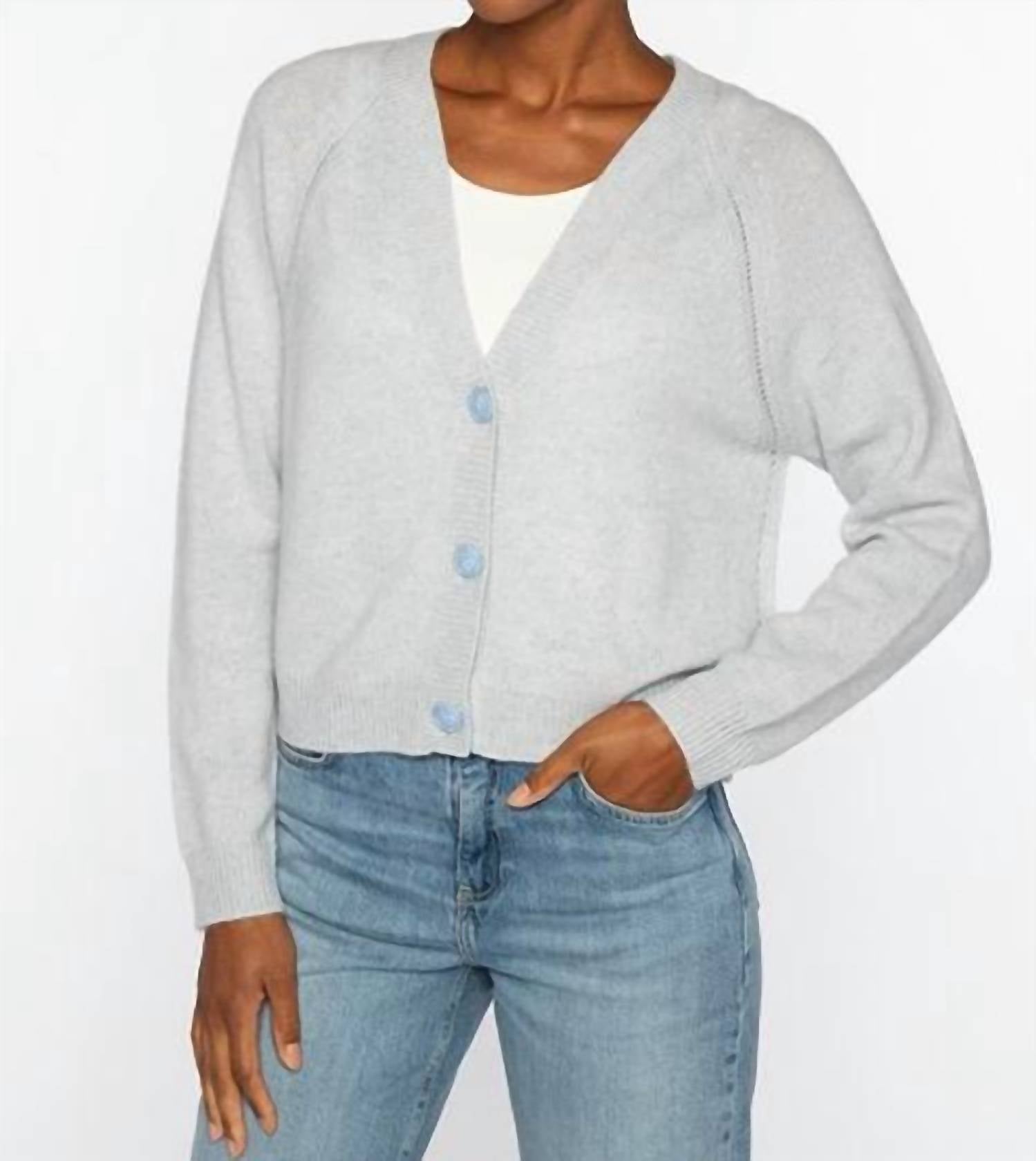 Kinross - Marled Vee Cardigan